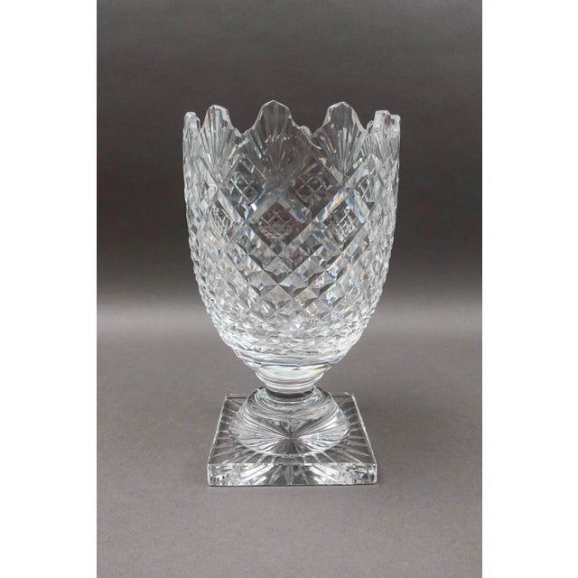 Waterford Waterford Ireland Vintage Master Cutter Collection Footed Crystal Vase For Sale - Image 4 of 10