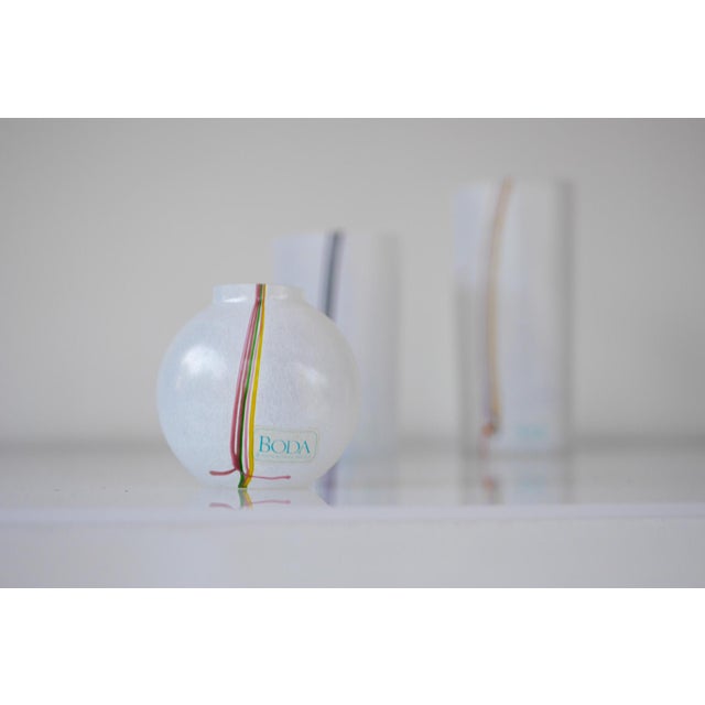 1980s Glass Vases by Vallien for Kosta Boda, Set of 3 For Sale - Image 5 of 13