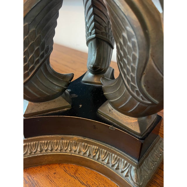 Vintage Ethan Allen Swan Motif Table Lamp For Sale - Image 9 of 12