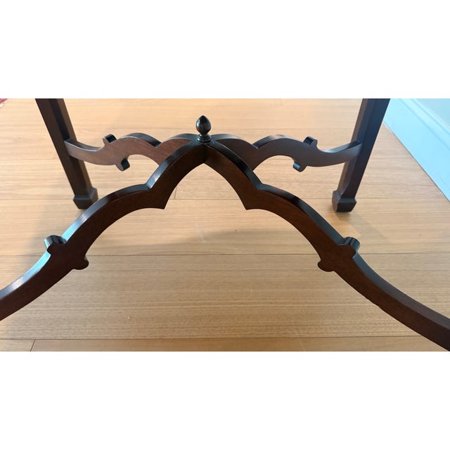 Late 20th Century Kindel Winterthur Mahogany Drop-Leaf Pembroke Table With Drawer For Sale - Image 11 of 14