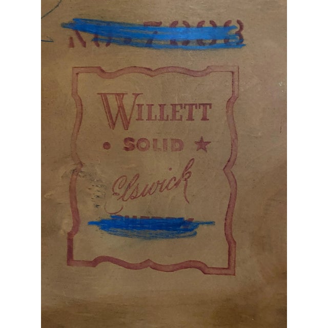 Wood 1950s Mid-Century Solid Maple Willett Wall Mirror For Sale - Image 7 of 7