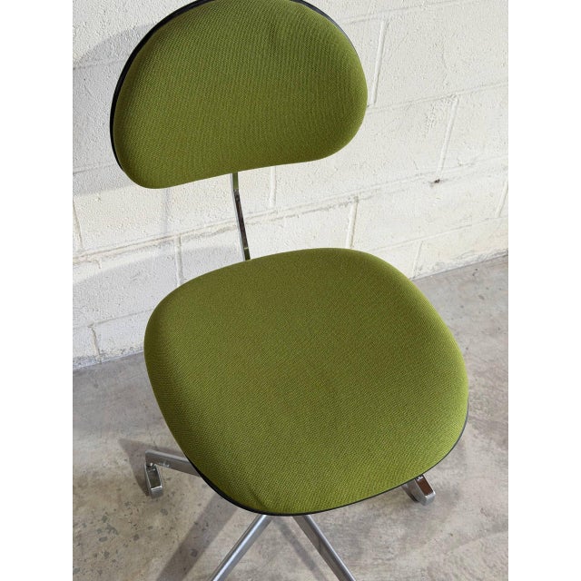 Metal 1950s Original Labofa Swivel Office Desk Chair by Jørgen Rasmussen Denmark For Sale - Image 7 of 10