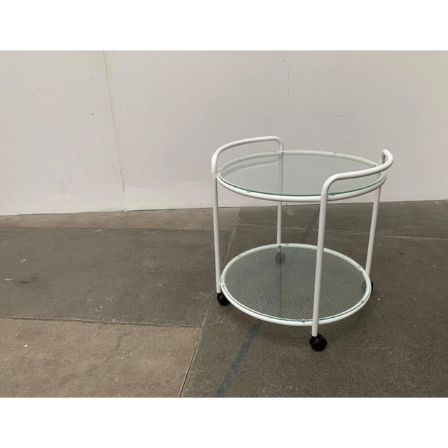 Postmodern Glass Service Trolley or Side Table For Sale - Image 17 of 18
