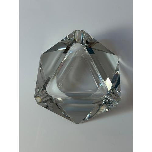 Crystal Glass Ashtray by Václav Hanuš For Sale - Image 10 of 11