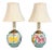 1960s Italian Hand-Painted Ceramic Bedside Lamps With Stylized Animal Motifs - a Pair For Sale