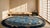 Cornflower Blue 1920s Blue Scene Pictorial Oval Antique Chinese Peking Rug 7'3" X 9'8" Handknotted Wool Carpet For Sale - Image 8 of 9