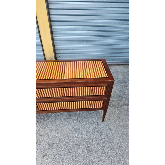 Inlaid Wooden Chests of Drawers, 1970s, Set of 2 For Sale - Image 9 of 18