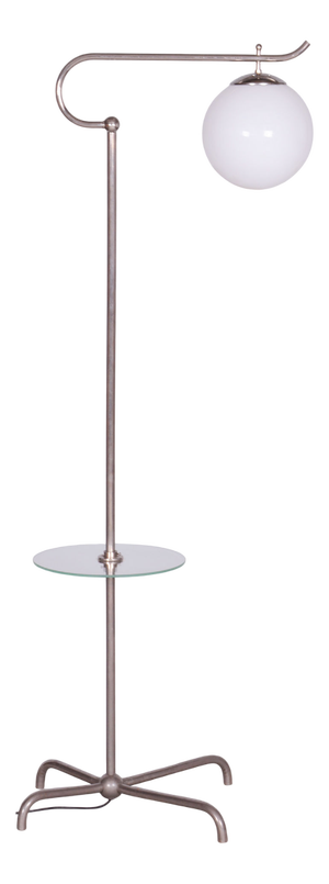 Bauhaus Chrome Floor Lamp attributed to Hynek Gottwald, Former Czechoslovakia, 1930s