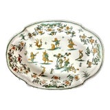 French Moustiers 18th Century Earthenware Serving Dish For Sale