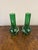 Antique Green Glass Vases, 1900s, Set of 2 For Sale - Image 4 of 7