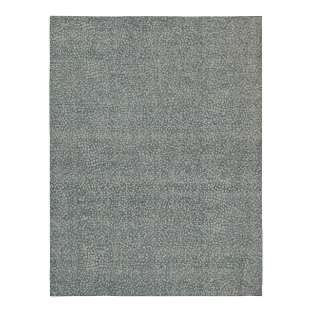 Rug & Kilim’s Oversized Spot Rug in Dusty Blue, 12x15 For Sale