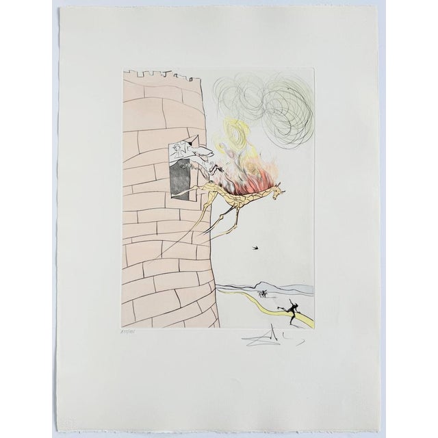 Salvador Dali, The Great Inquisitor Expels the Saviour, 1973, Drypoint Etching with Stencil For Sale - Image 7 of 9