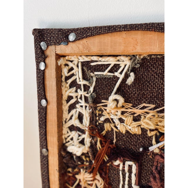 Textile 1960s Fiber Art Wall Textile For Sale - Image 7 of 10