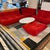 Michel Ducaroy for Ligne Roset Togo Ottoman, Alcantara Goya Red For Sale - Image 11 of 12