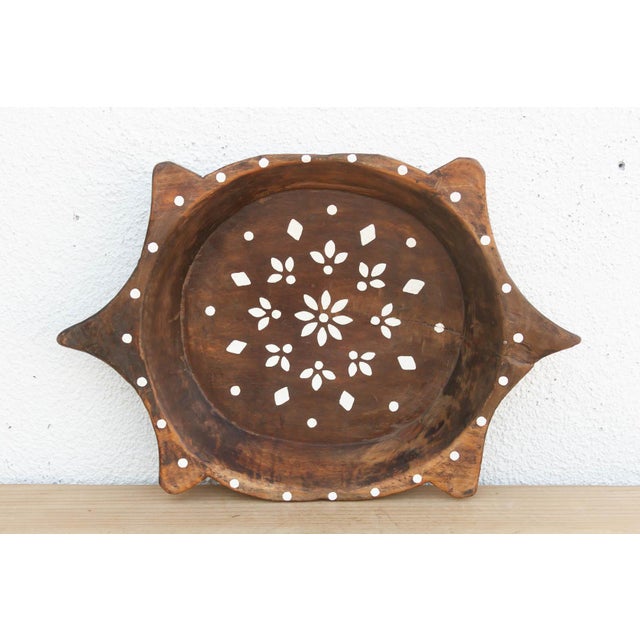 Vintage Faux Inlay Wood Centerpiece For Sale In Los Angeles - Image 6 of 7