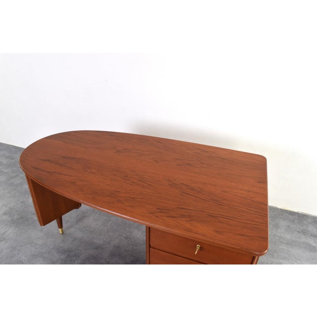 Mid-Century Modern Organic Teak Desk from Sola Møbler, 1960s For Sale - Image 15 of 17