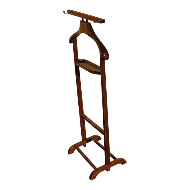 Vintage Fratelli Reguitti Style Valet, Wood, 1950s For Sale