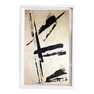 "Aria. IX" Framed Contemporary Minimalist Abstract Painting