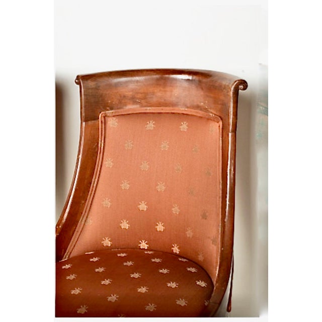 1970s Empire-Style Dining Chairs, Set of 6 For Sale - Image 5 of 8
