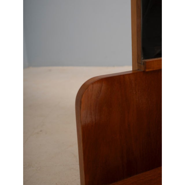 Functionalist Hall Stand with Mirror, Czechoslovakia, 1930s For Sale - Image 6 of 7