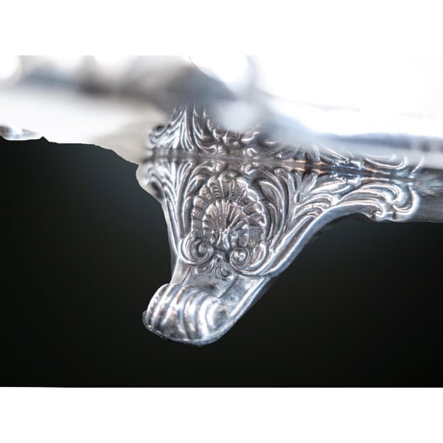 Mid 20th Century Christopher Wren Silver Plate Serving Tray by Wallace For Sale In Houston - Image 6 of 9