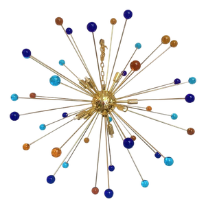 Star Murano Glass Sputnik Chandelier by Simoeng