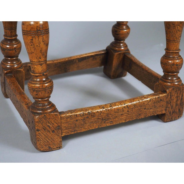 Antique 17th Century English Joint Stool For Sale - Image 11 of 18