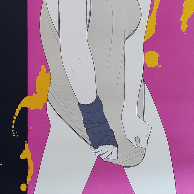 1990s Splash Art Poster by Patrick Nagel, 1990s For Sale - Image 5 of 7