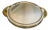 Mid 20th Century Ravarini Castoldi Vintage Silverplate & Horn Handle Tray For Sale