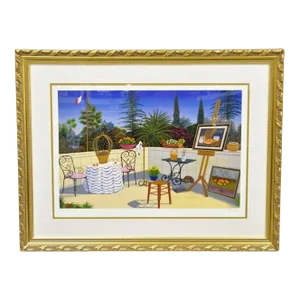 Limited Ed. Signed Fanch (Francois Ledan) Lithograph Atelier De Cezanne Artwork