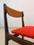 Teak and Orange Upholstered Chair by Erik Buch For Sale - Image 6 of 11