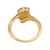 Vintage Sapphire Diamond 18k Yellow Gold Ring, Size 6 For Sale In Los Angeles - Image 6 of 6