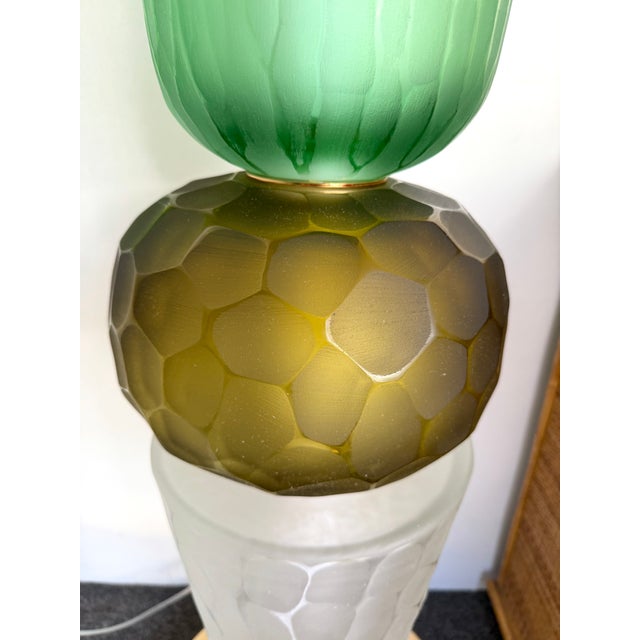 Large Contemporary Totem Murano Glass Floor Lamp by Studio Ad, Italy For Sale - Image 9 of 14