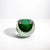 Modern Hand Blown Murano Vase Sphere in Emerald Green Large For Sale - Image 3 of 7