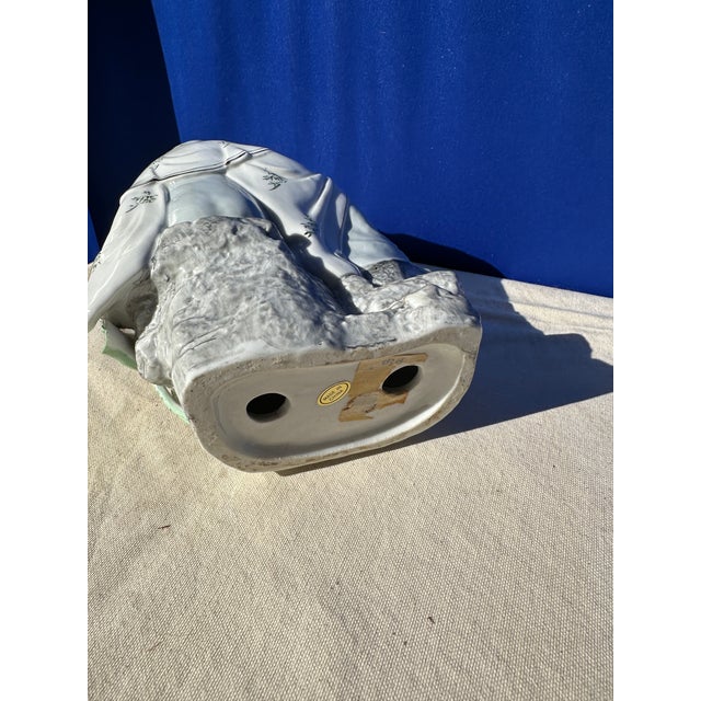 1970s Ceramic Asian Woman Sculpture For Sale - Image 10 of 10