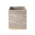 Contemporary San Marino Waste Basket, Beige Marble & Wood For Sale - Image 3 of 3