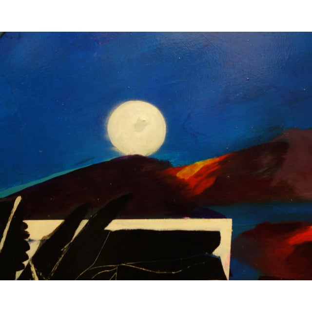 Night, moon, blue, sea, tuscany, italy fernando farulli (florence, 1923 - 1997) 1948: young artists salon, paris 1952:...