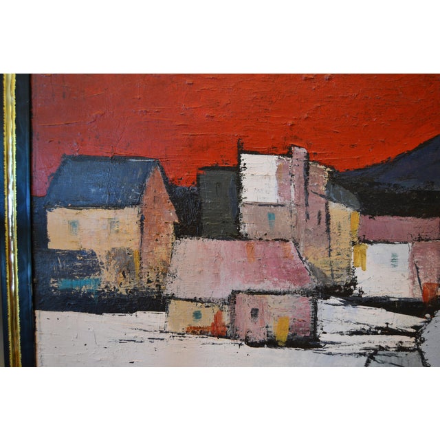 Original Framed Large Oil on Canvas Painting by Canadian Artist a.m. Roberts Chairish