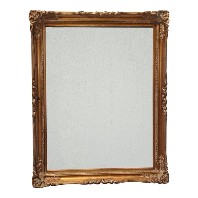 Large 58"Tallx45 Vintage French Country Gold Ornate Picture Frame For Sale