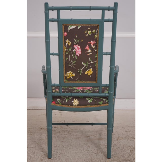 Wood Beacon Hill Bamboo Form Chair & Ottoman For Sale - Image 7 of 18