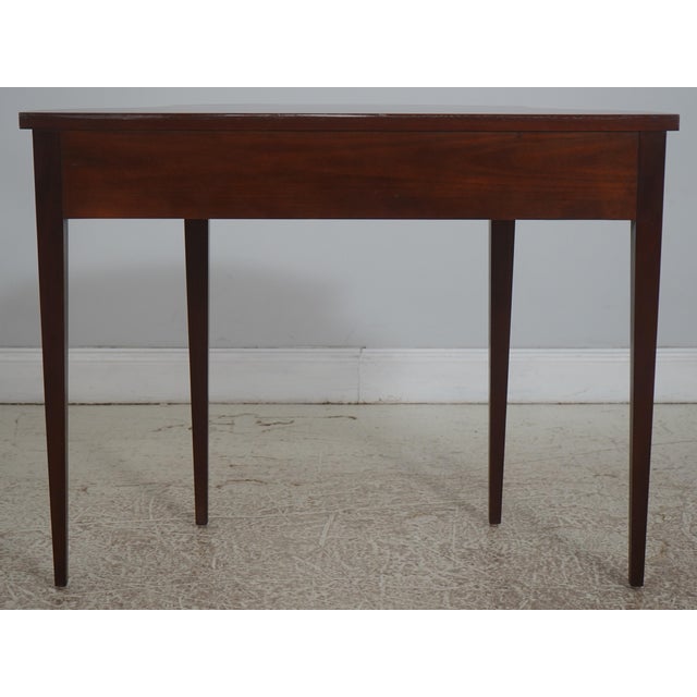 Baker Historic Charleston Mahogany Demi Lune Console For Sale - Image 13 of 15
