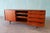 Ib Kofod Larsen for Clausen and Sons Denmark Teak Sideboard buffet. Iconic recessed handles access four drawers with...
