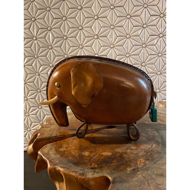 1960s Collection of Kounoike Leather Animal Banks- Set of 5 For Sale - Image 10 of 12
