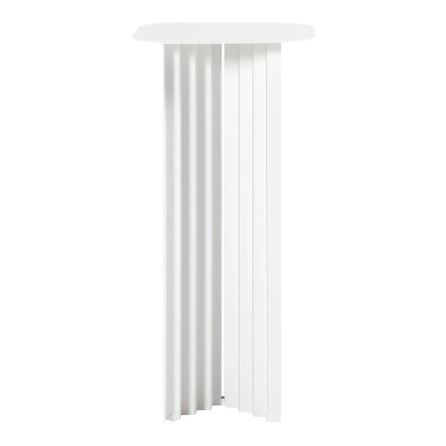 RS Barcelona Plec Steel Pedestal, White For Sale