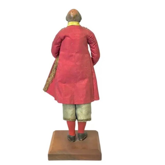 Wood 18th Century Neapolitan Crèche Figure, Terracotta & Wood Elderly Man For Sale - Image 7 of 10