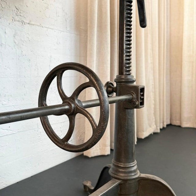 Antique Gunmetal Cast Iron and Pine Drafting Table by Keuffel & Esser For Sale - Image 14 of 14