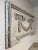 Vintage Italian Arquitectonica Plaster on Wood Framed Wood Old White Patina . For Sale - Image 4 of 4