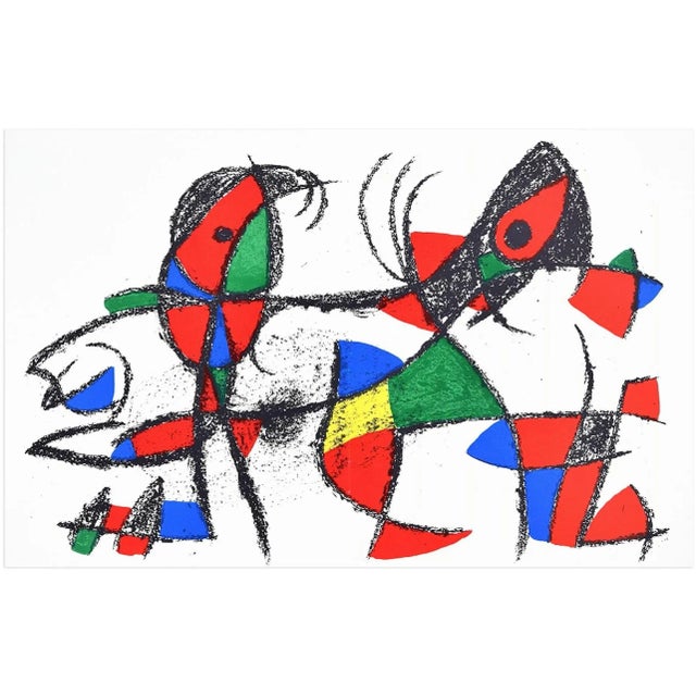 Original lithograph X is a superb color lithograph on paper, realized in 1974 by Joan Miro for the second volume of his...