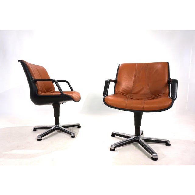 Brown Office Chairs by Burkhard Vogtherr for Fröscher, 1970s, Set of 2 For Sale - Image 8 of 18