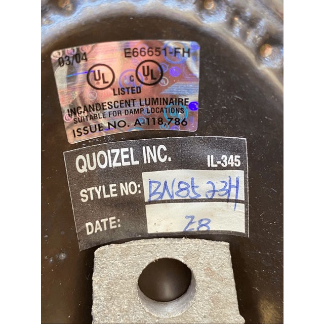 Metal Vintage Victorian Style Quoisel Wall Sconce Solid Brass For Sale - Image 7 of 11